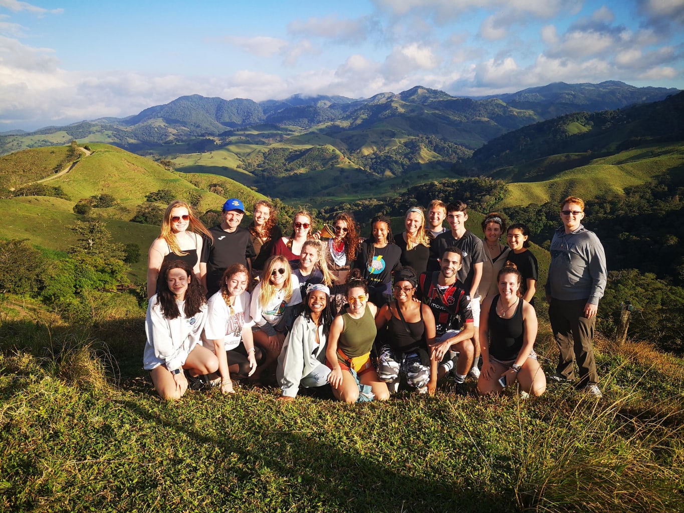 Group photo in the mountains of San Jose, Costa Rica.