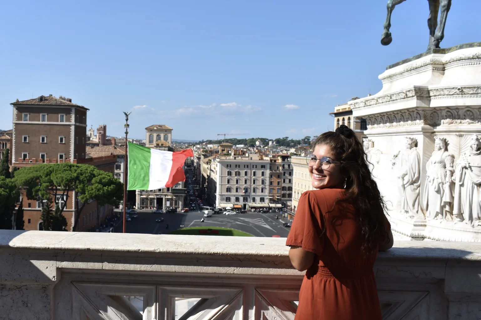 A student in Rome, Italy.