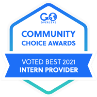 Go Overseas Community Choice Awards: Voted Best 2021 Intern Provider.