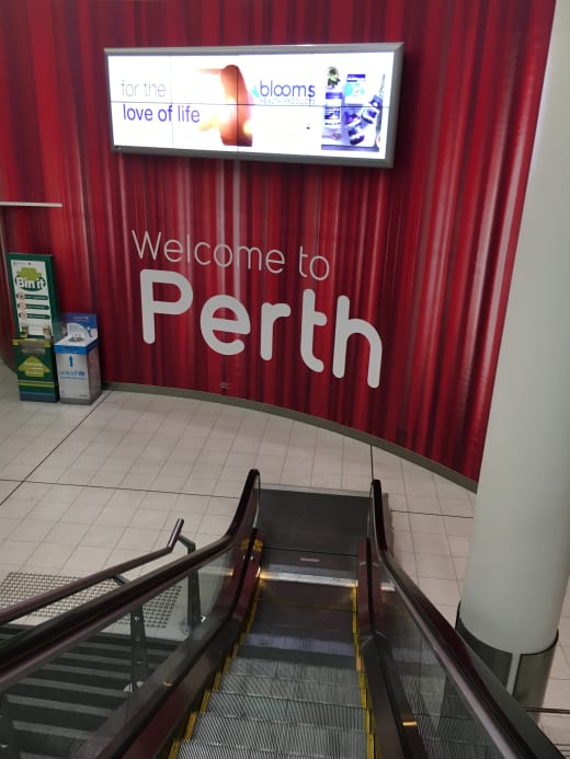 Welcome to Perth sign.