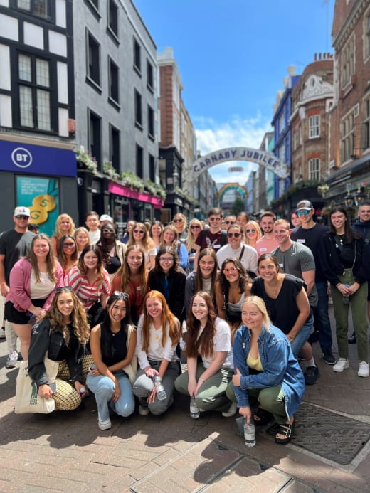 A group of interns in London.
