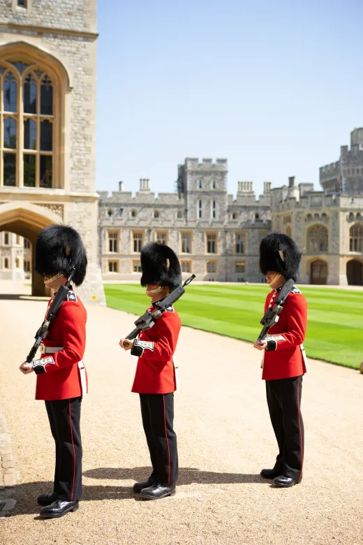 Three Royal Guards in London.