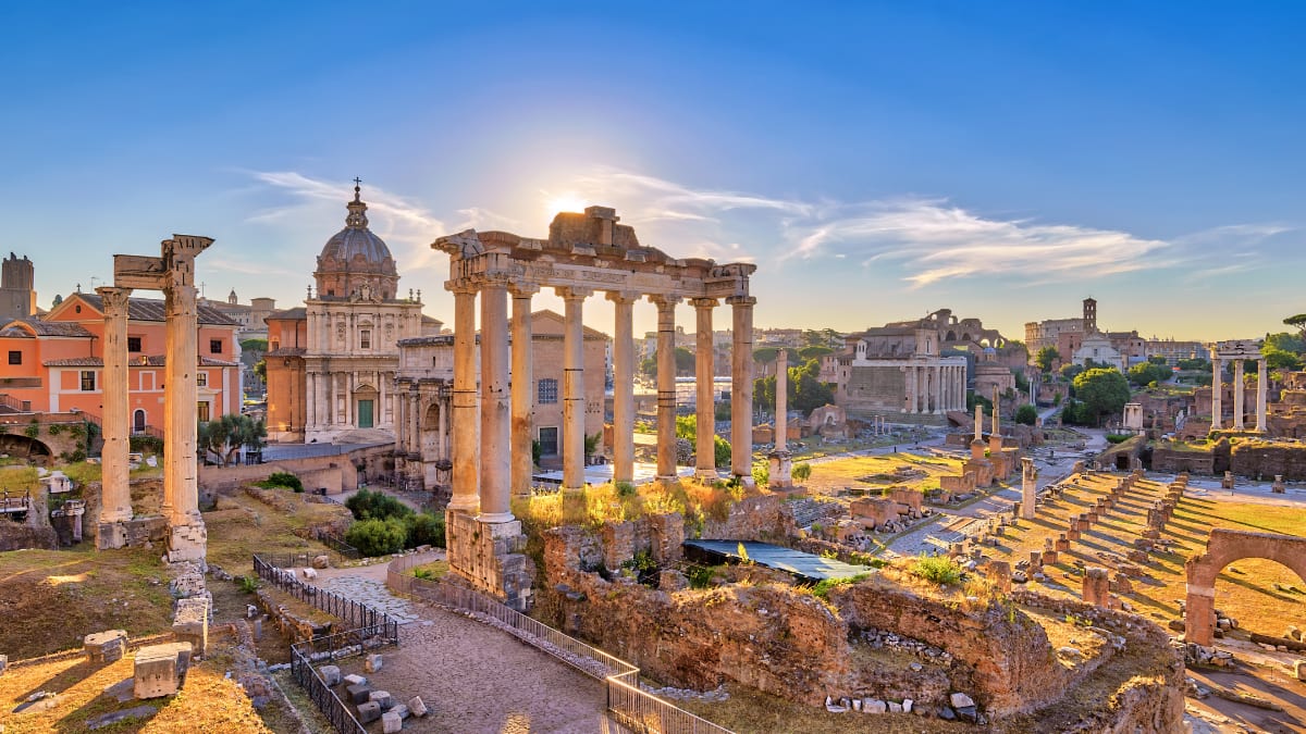 Roman Forum in Rome, Italy.