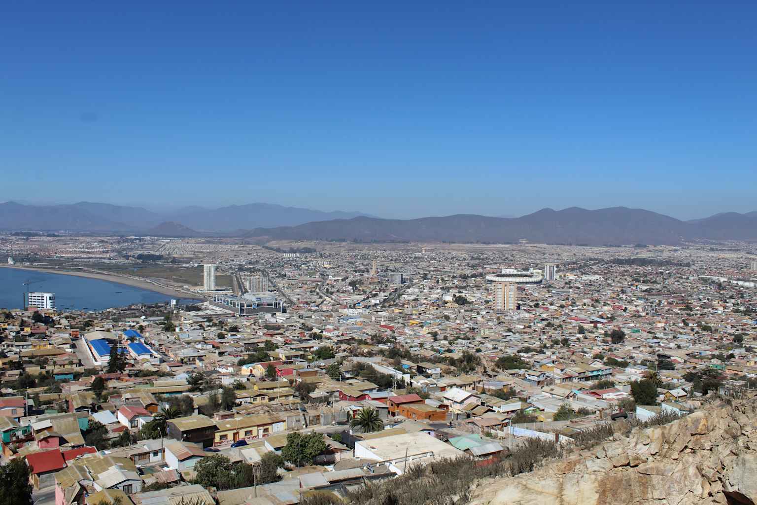 An aerial view of Chile.