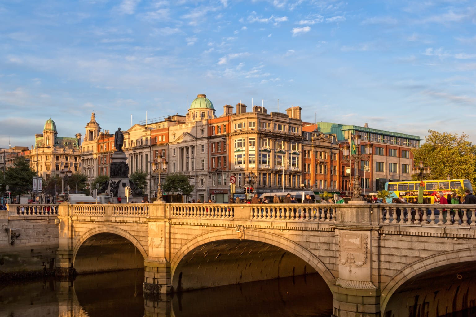 A bridge in Dublin, Ireland.