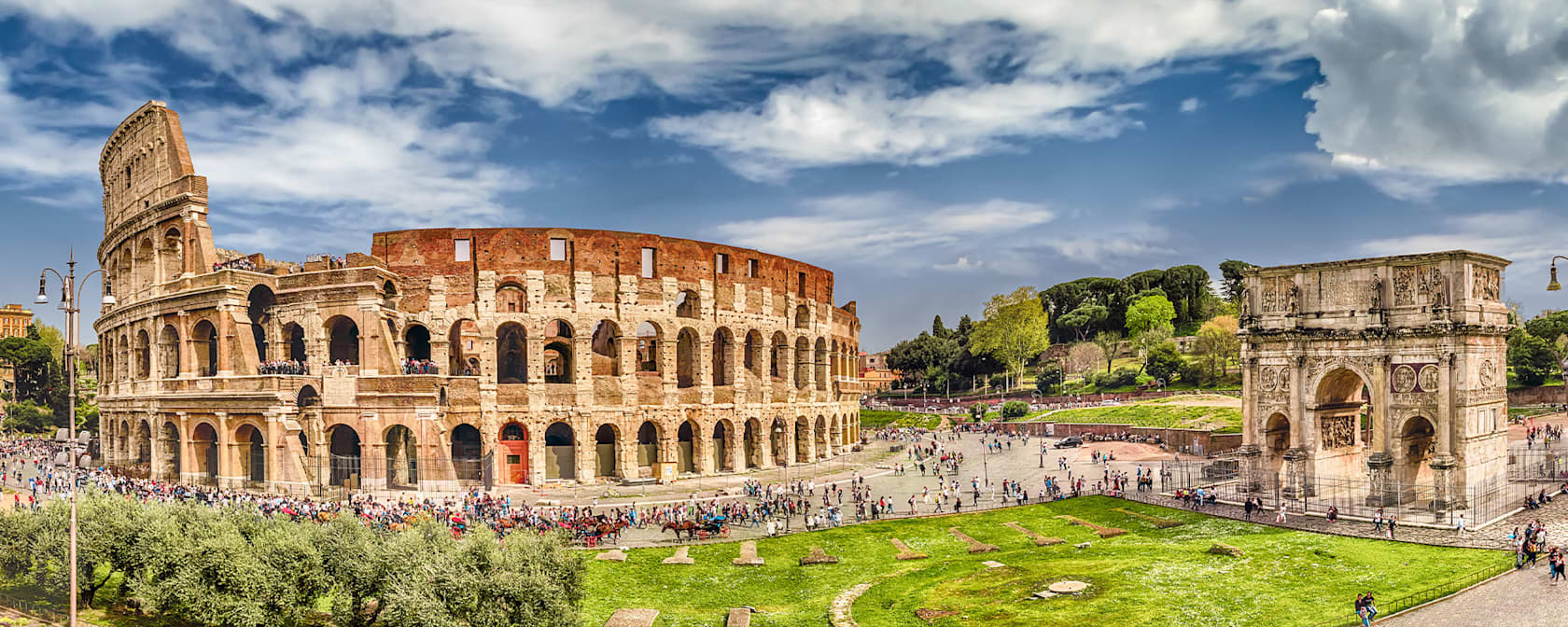 The Colosseum in Rome, Italy.