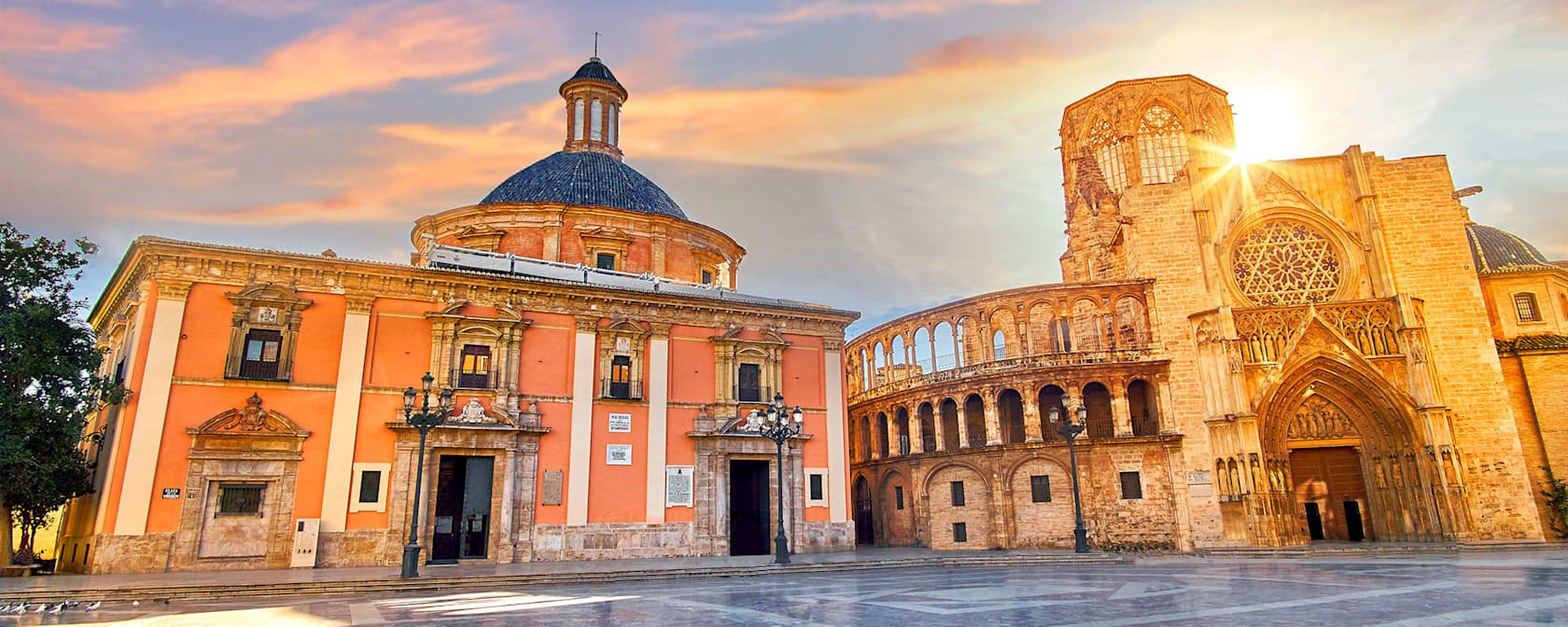 Square in Valencia, Spain.