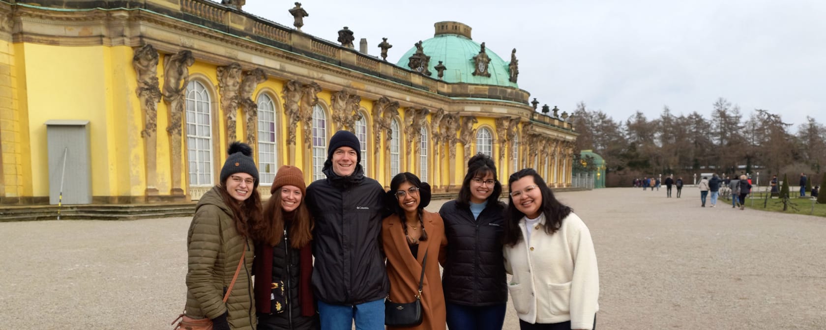 AIFS students in Berlin, Germany, visit a palace.