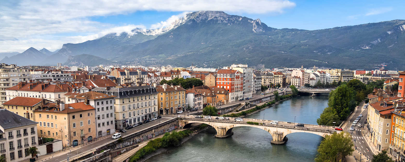 View of Grenoble, France.