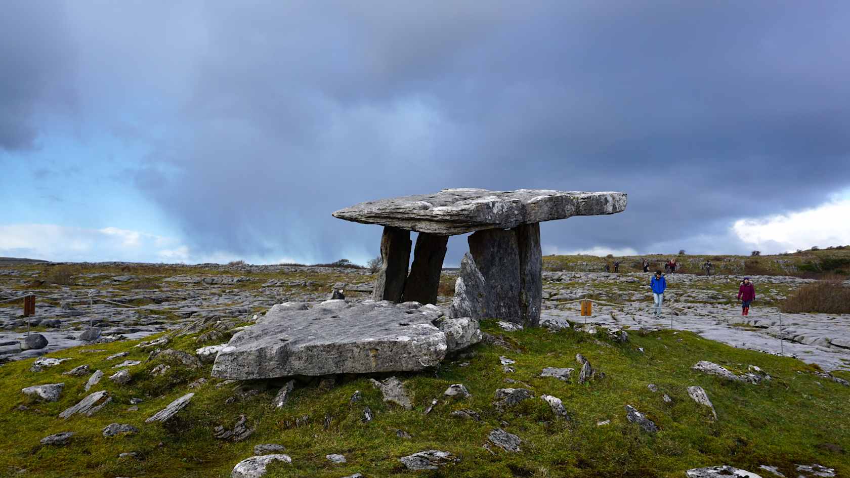A green landscape in Ireland.