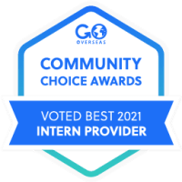 Go Overseas Community Choice Awards: Voted Best 2021 Intern Provider.