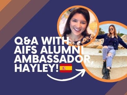 Study Abroad Q&A with AIFS in Barcelona Alum, Hayley | Instagram Live Recording.