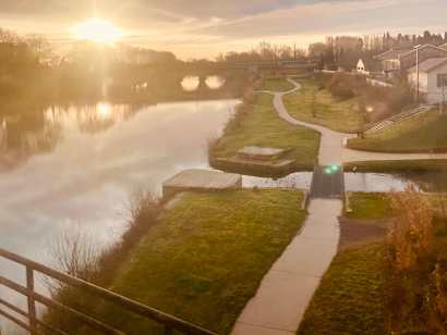AIFS Abroad participant's view from a train.