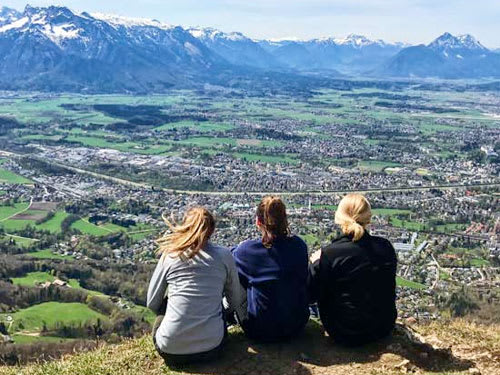 AIFS Abroad students in Salzburg, Austria.