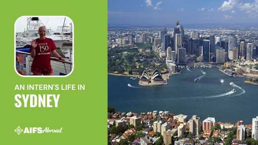 An AIFS Abroad Environmental Studies Intern's Live video.