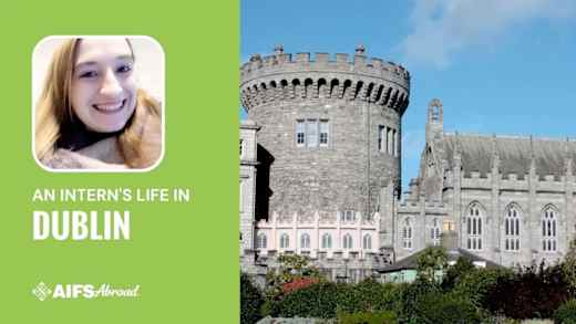 An AIFS Abroad Museums and Galleries Intern's Live video.