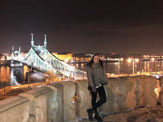 A student in Budapest, Hungary.