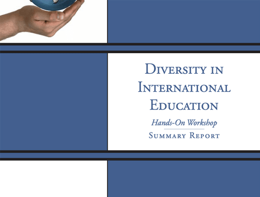 Diversity in International Education Summary Report.