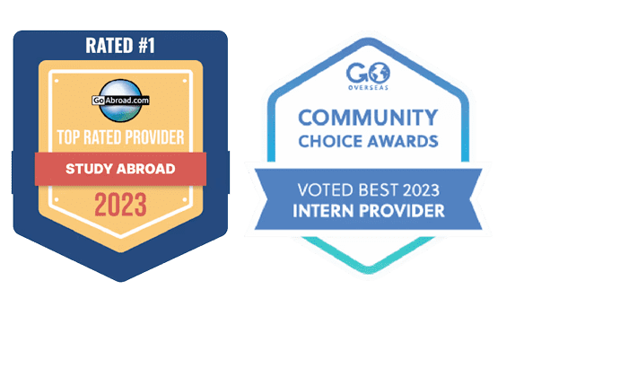AIFS Abroad 2023 badges.