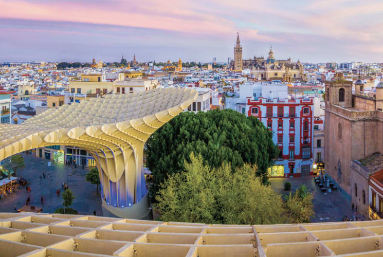 Seville, Spain cityscape.