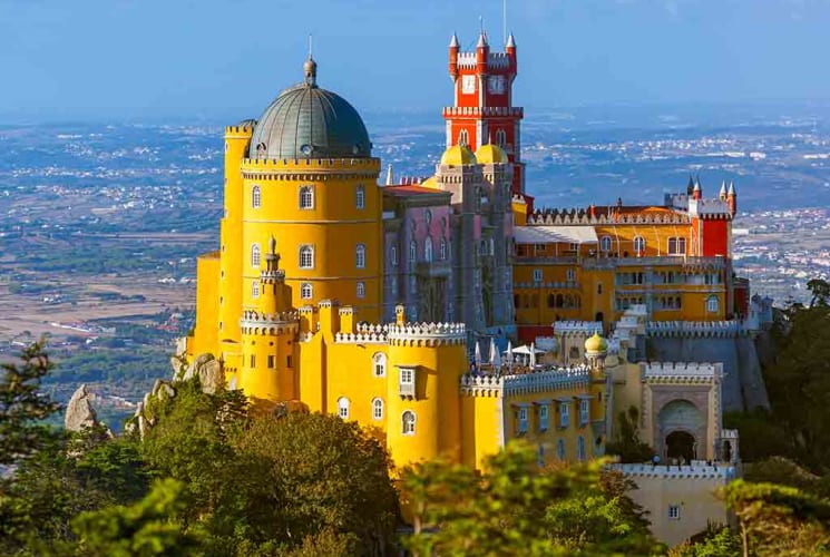 Pena Palace in Lisbon, Portugal.