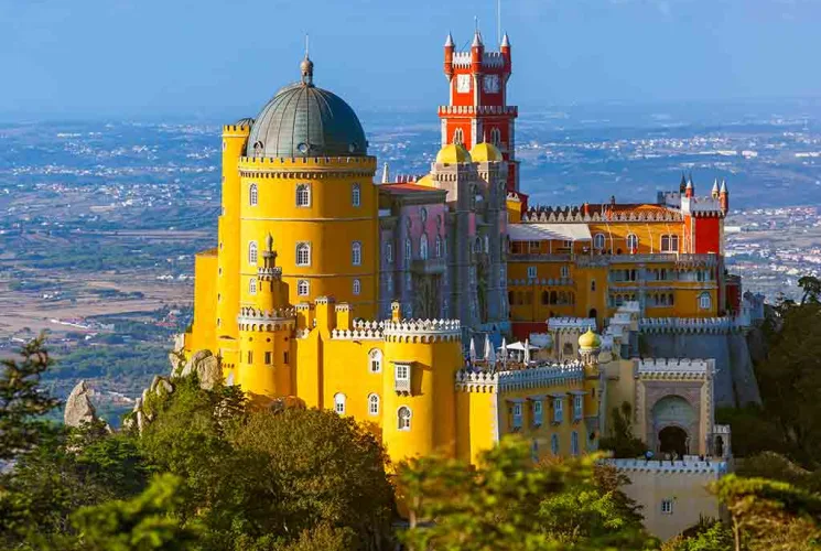 Pena Palace in Lisbon, Portugal.