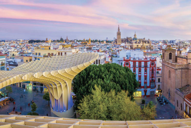 Seville, Spain cityscape.