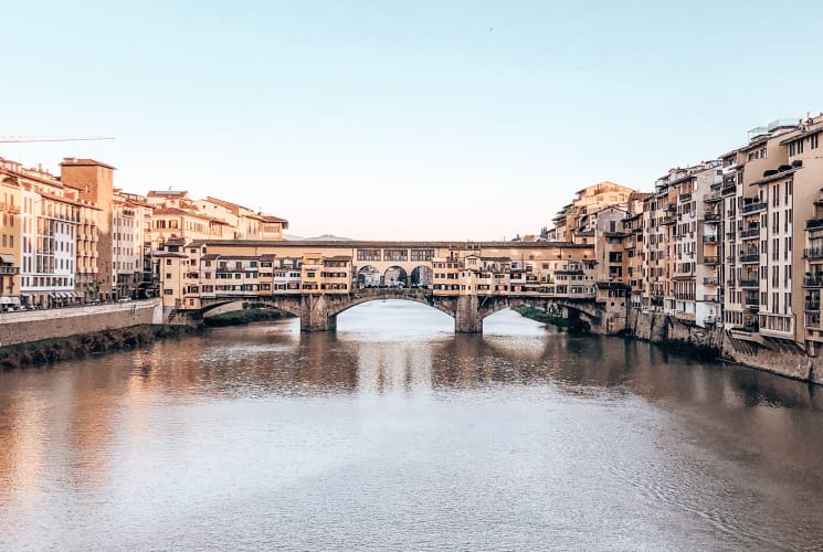 A bridge in Florence, Italy.