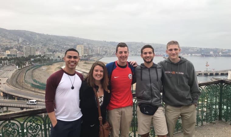 A group of students in Chile.