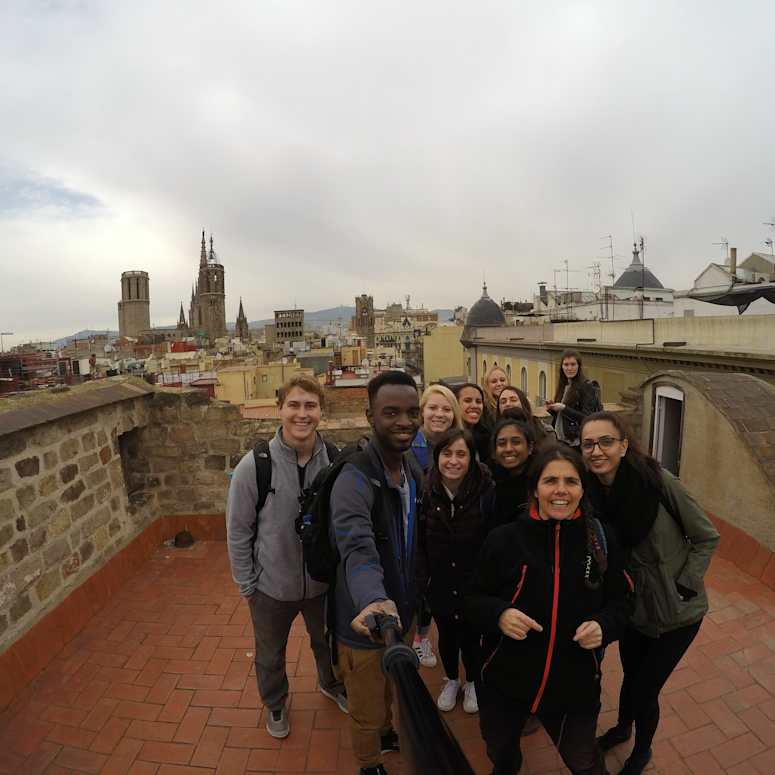 Selfie of group.