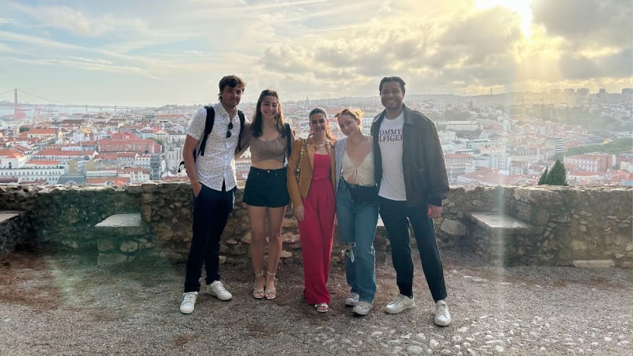 AIFS Abroad participants in Lisbon, Portugal